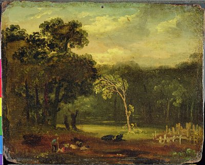 Skizze aus der Natur im Sion Park, 1819 von Samuel Palmer